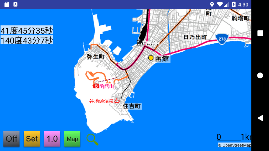 函館山地図