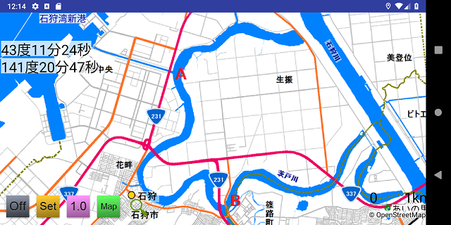 茨戸川地図