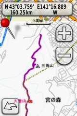 三角山KML地図