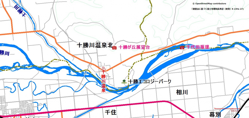 十勝が丘展望台地図