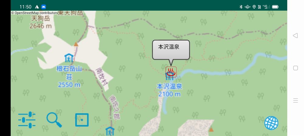 本沢温泉地図