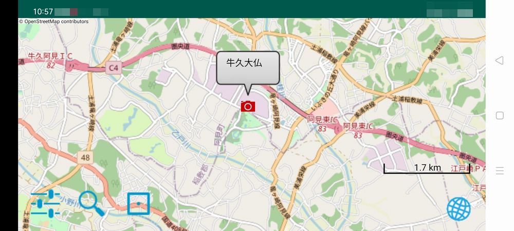 牛久大仏地図