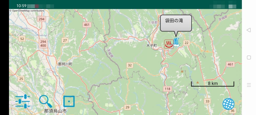 袋田の滝地図