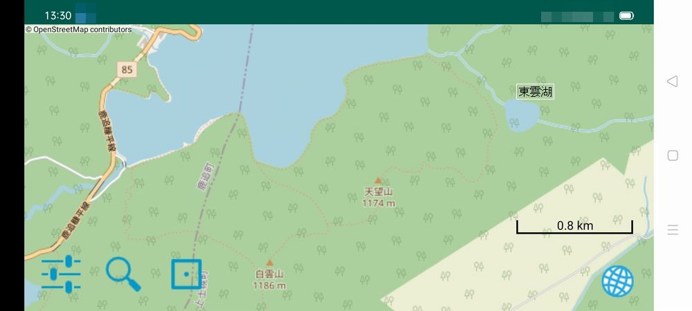 東雲湖遊歩道地図