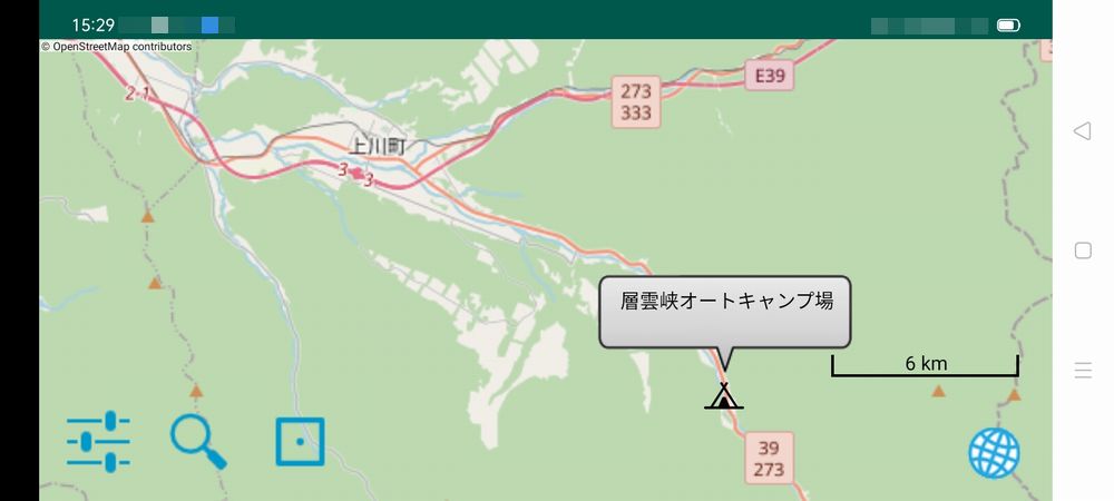 大雪山キャンプ場地図2