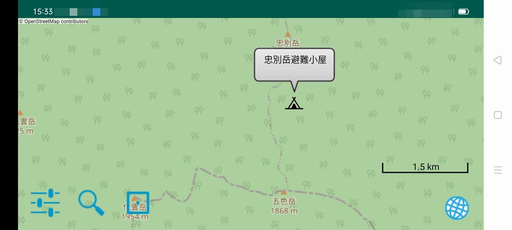 大雪山キャンプ場地図