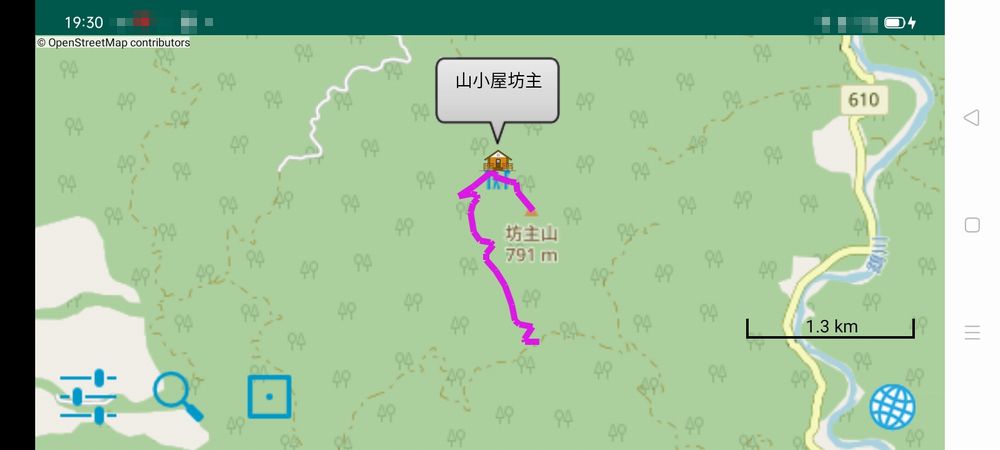 坊主山地図